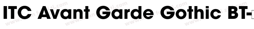 ITC Avant Garde Gothic BT字体转换